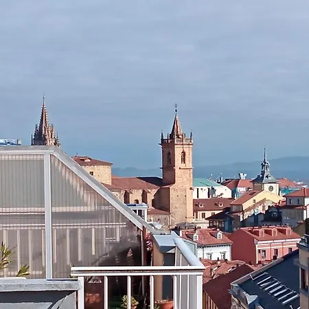 Ferienwohnung Atico Quintana I - Con Terraza, Vistas A La Ciudad, En El Centro, Con Wifi Y Garaje Oviédo Exterior foto